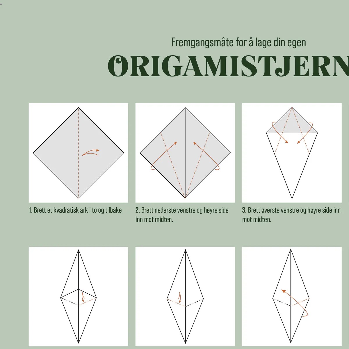 Origami stjerne oppskrift: Enkle og unike dekorasjoner og gaver