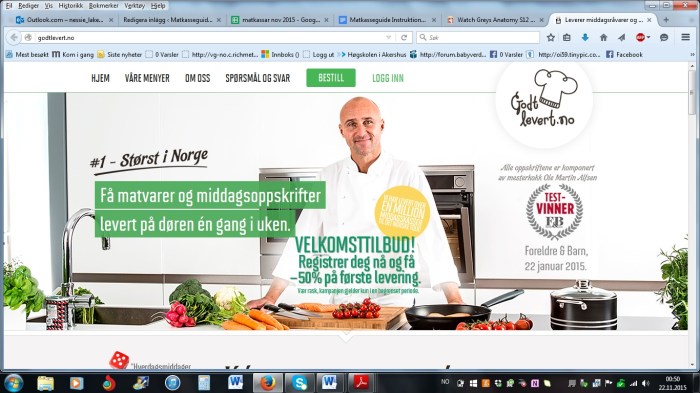 Godtlevert norsk mat - sunne, enkle og vegetariske oppskrifter