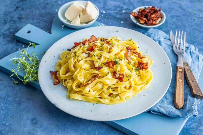 Pasta Carbonara med Fløte: En Kremmet og Deilig Rett